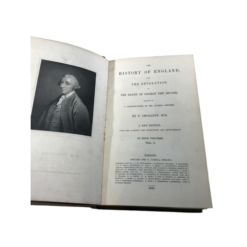 123 - TOBIAS SMOLLETT, M.D., ‘THE HISTORY OF ENGLAND, FROM THE REVOLUTION TO THE DEATH OF GEORGE THE SECON... 