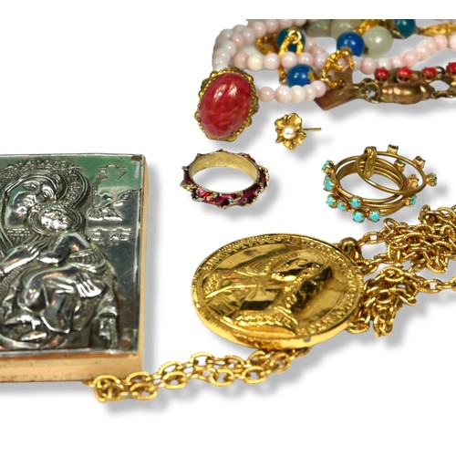30A - A COLLECTION OF VICTORIAN AND LATER SILVER JEWELLERY AND OTHERS
To include a collection of costume j... 