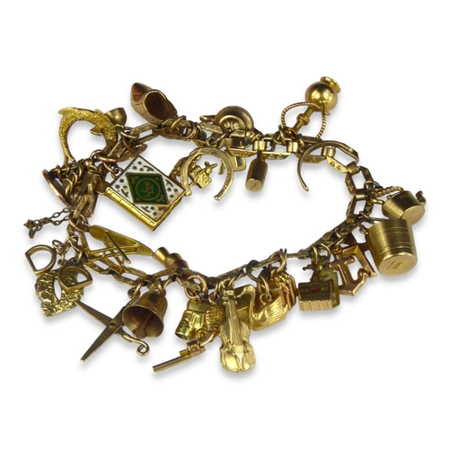 Sold at Auction: Vintage colorful dice charm bracelet