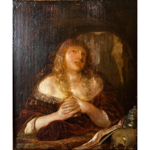 351 - FOLLOWER OF TIZIANO VECELLIO CALLED TITIAN, A 17TH CENTURY OIL ON PANEL
Portrait of the Penitent Mag... 