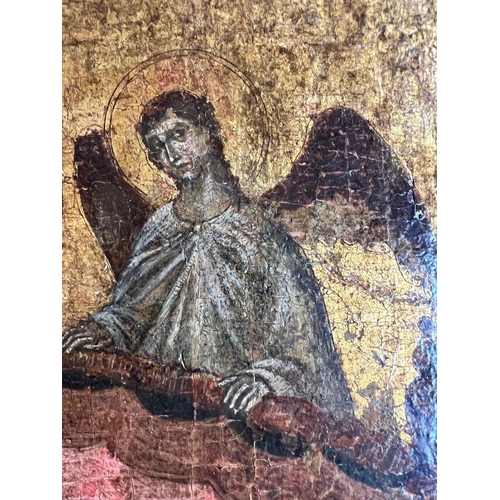 346 - SIENESE SCHOOL, FOLLOWER OF DUCCIO DI BUONINSEGNA, FL. SIENA 1278 - 1319, GUALINO MADONNA TEMPERA AN... 