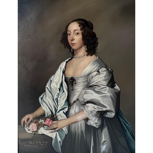 342 - CIRCLE OF SIR ANTHONY VAN DYCK, ANTWERP, 1599 - 1641, LONDON, A LARGE 17TH CENTURY OIL  ON CANVAS TH... 