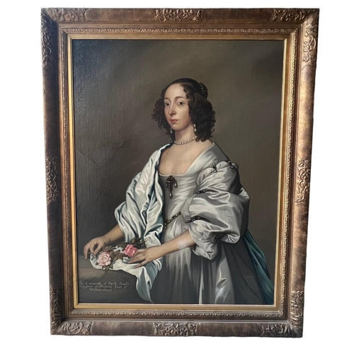 342 - CIRCLE OF SIR ANTHONY VAN DYCK, ANTWERP, 1599 - 1641, LONDON, A LARGE 17TH CENTURY OIL  ON CANVAS TH... 