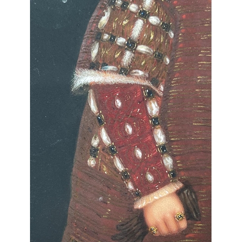 343 - AFTER HANS HOLBEIN, THE YOUNGER, D. 1543, LONDON, PORTRAIT MINIATURE (POSSIBLY ON VELLUM) HENRY VIII... 