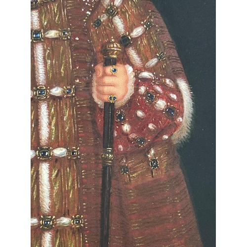 343 - AFTER HANS HOLBEIN, THE YOUNGER, D. 1543, LONDON, PORTRAIT MINIATURE (POSSIBLY ON VELLUM) HENRY VIII... 