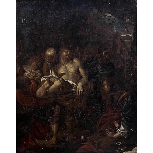 347 - ATTRIBUTED TO ANNIBALE CARRACCI, BOLOGNA, 1560 - 1609, ROME, 16TH CENTURY OIL ON CANVAS 
Composition... 