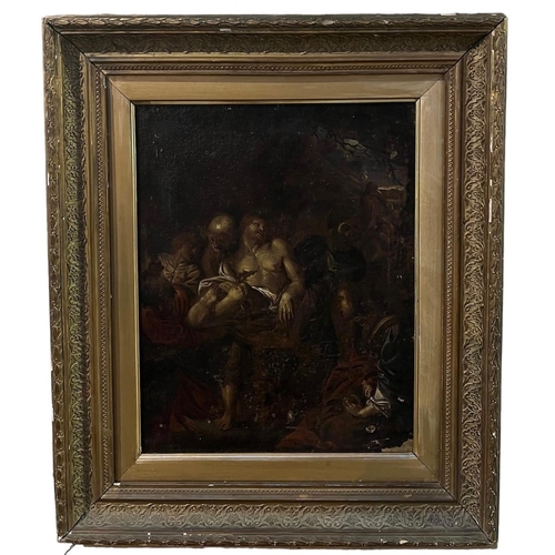 347 - ATTRIBUTED TO ANNIBALE CARRACCI, BOLOGNA, 1560 - 1609, ROME, 16TH CENTURY OIL ON CANVAS 
Composition... 