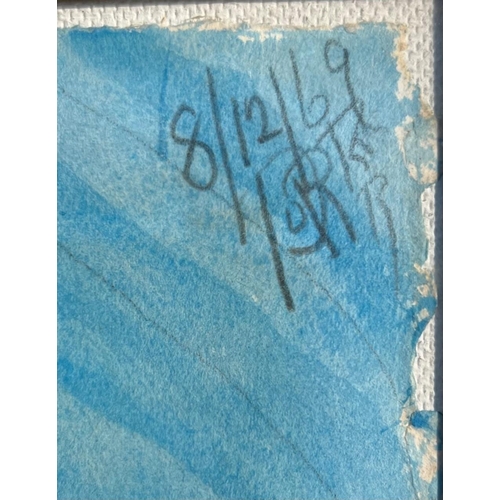 252 - PORTER, 20TH CENTURY WATERCOLOUR 
Abstract signed and dated 8/2/62 top right, framed and glazed.
(sh... 