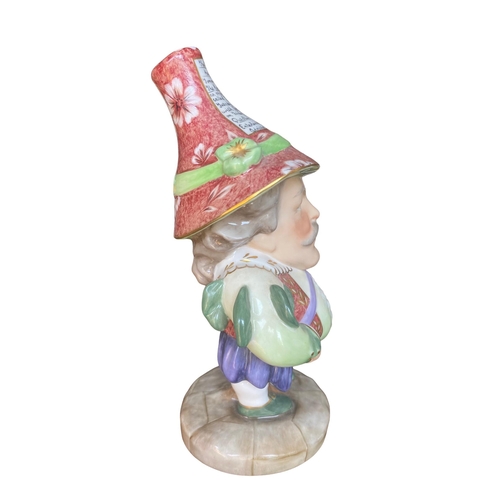 112 - J. GRIFFITHS, 1983, A ROYAL CROWN DERBY PORCELAIN MANSION DWARF ‘THEATRE ROYAL, HAYMARKET’ 
Housed i... 