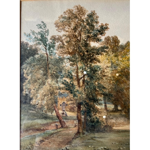 171 - THOMAS MILES RICHARDSON, 1784 - 1848, 19TH CENTURY WATERCOLOUR
Elegant figures walking in a classica... 