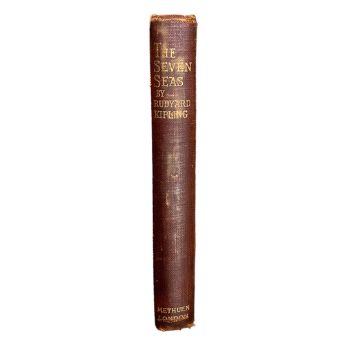 54 - NAVAL INTEREST, ADMIRAL OF THE FLEET, SIR JOHN DE ROBECK. A EARLY 20TH CENTURY BOOK, THE SEVEN SEAS ... 