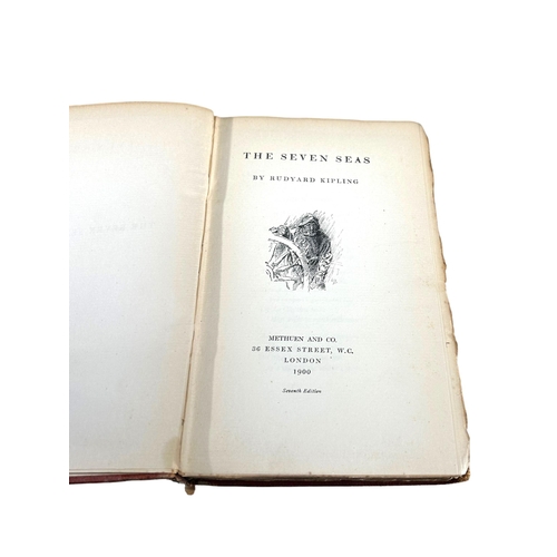 54 - NAVAL INTEREST, ADMIRAL OF THE FLEET, SIR JOHN DE ROBECK. A EARLY 20TH CENTURY BOOK, THE SEVEN SEAS ... 