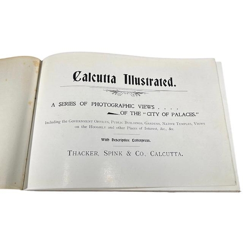 57 - INDIA INTEREST. COLLECTION OF FOUR LATE 19TH/ EARLY 20TH CENTURY PHOTOGRAPHY BOOKS OF CALCUTTA, BOMB... 