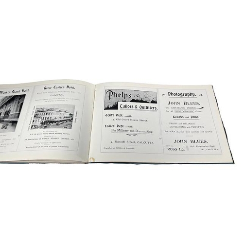 57 - INDIA INTEREST. COLLECTION OF FOUR LATE 19TH/ EARLY 20TH CENTURY PHOTOGRAPHY BOOKS OF CALCUTTA, BOMB... 