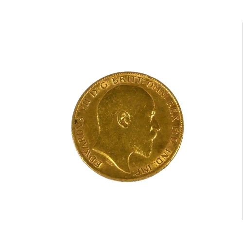 3 - A GEORGE V 22CT GOLD HALF SOVEREIGN, 1905.