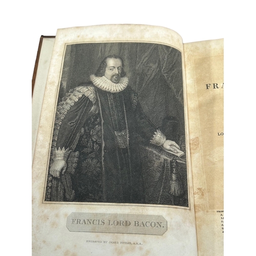 52A - EARLY 19TH CENTURY BOOKS, THE WORKS OF FRANCIS BACON, VOLUMES 1-10, 1819. TOGETHER WITH BACON'S ESSA... 