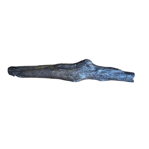 76 - A LARGE BRONZE SCULPTURE IN THE FORM OF A LOG.
(length 78cm)