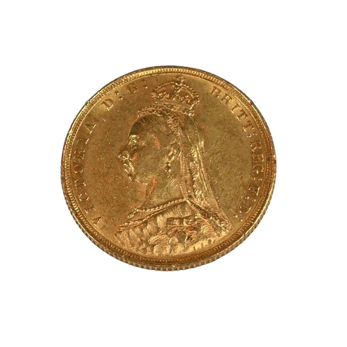 31A - A VICTORIAN 22CT GOLD FULL SOVEREIGN, 1888.