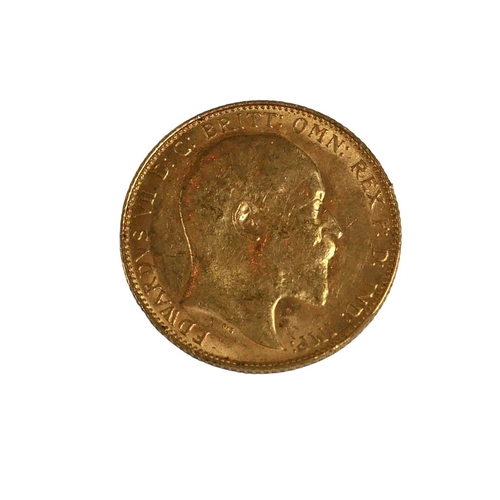 35A - A GEORGE V 22CT GOLD FULL SOVEREIGN, 1908.