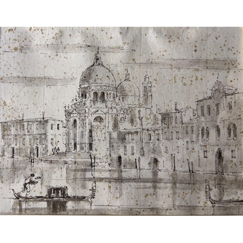 214 - FOLLOWER OF FRANCESCO GUARDI, ITALIAN, 1712 - 1793, TWO PEN, INK AND WASH DRAWINGS
To include views ... 