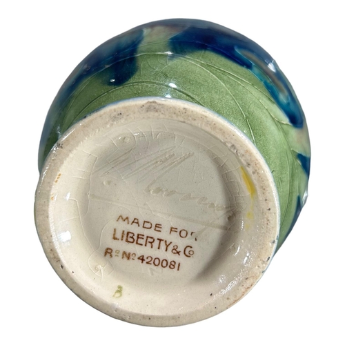 168 - MOORCROFT FOR LIBERTY & CO., A WILLIAM MOORCROFT VASE 
Mushroom decoration, reg no: 420081, signed ‘... 