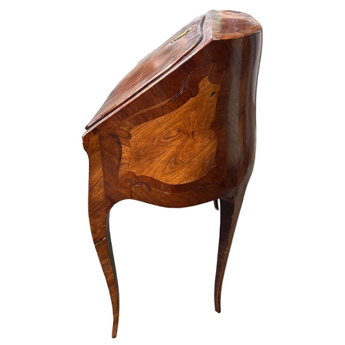 219 - ATTRIBUTED TO FRANÇOIS AND PIERRE GARNIER, AN 18TH CENTURY FRENCH LOUIS XV TULIPWOOD AND INLAID WRIT... 