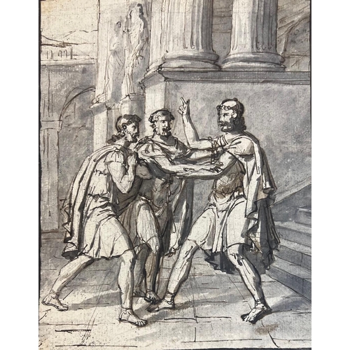 252 - PORTER, 20TH CENTURY WATERCOLOUR 
Abstract signed and dated 8/2/62 top right, framed and glazed.
(sh... 