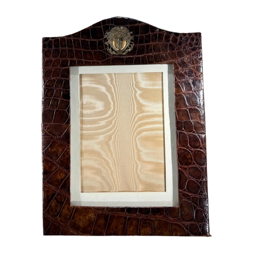 167 - ASPREY, LONDON, A LARGE ART DECO PERIOD CROCODILE SKIN PICTURE FRAME, CIRCA 1920’S
Rectangular form ... 