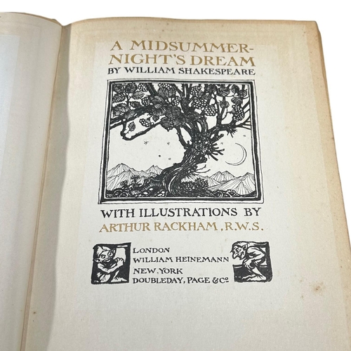 197 - WILLIAM SHAKESPEARE, ILLUSTRATED BY ARTHUR RACKHAM. A MIDSUMMER NIGHT’S DREAM, 4TH EDITION, 1914
Pub... 