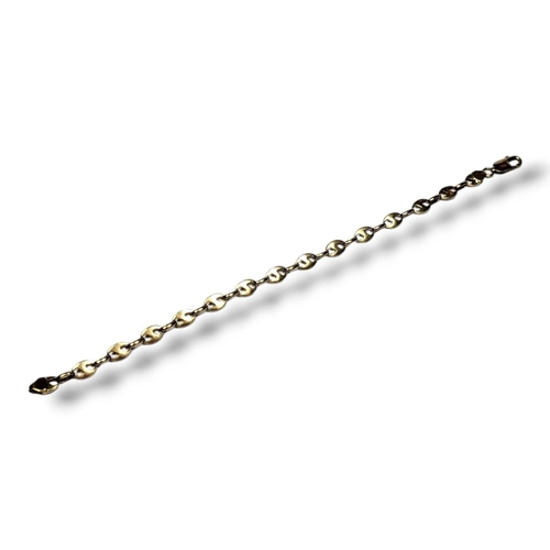 14A - A 9CT GOLD STYLISED GUCCI LINK BRACELET
(approx length 22.5cm, 12g)