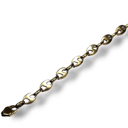 14A - A 9CT GOLD STYLISED GUCCI LINK BRACELET
(approx length 22.5cm, 12g)