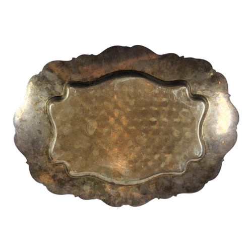 35A - FRANK M. WHITING CO., A LARGE EARLY 20TH CENTURY AMERICAN SILVER TRAY
Having high relief scrolling b... 