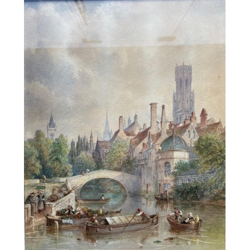 245 - A COLLECTION OF THREE 19TH AND 20TH CENTURY WATERCOLOUR
To include a large 19th Century Continental ... 