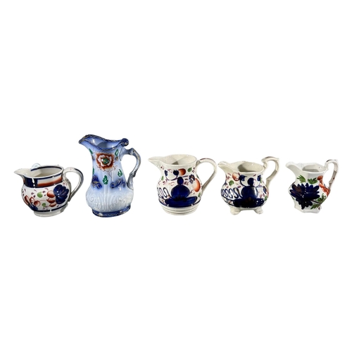 66 - 19TH CENTURY COLLECTION OF TWENTY FOUR JUGS, COMPRISING ALLERTONS AND OTHER UNMARKED GAUDY EXAMPLES
... 