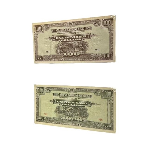 100 - A LARGE COLLECTION OF INTERNATIONAL BANKNOTES HELD IN A FOLDER
Aproximately 132 examples, to include... 