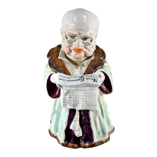 102 - CONTA AND BOEHME, A 19TH CENTURY GERMAN PORCELAIN NOVELTY TOBACCO JAR, CIRCA 1880’SShowing a seated ... 