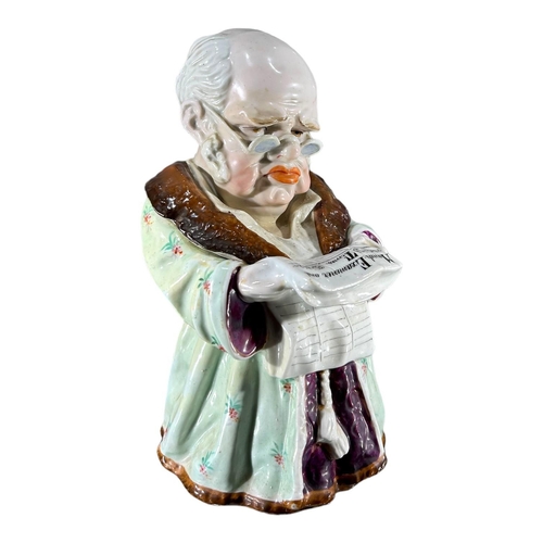 102 - CONTA AND BOEHME, A 19TH CENTURY GERMAN PORCELAIN NOVELTY TOBACCO JAR, CIRCA 1880’SShowing a seated ... 