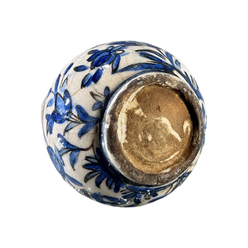 174 - SAFAVID, PERSIA, A LATE 17TH CENTURY / EARLY 18TH CENTURY BLUE AND WHITE BOTTLE VASEDecorated with b... 