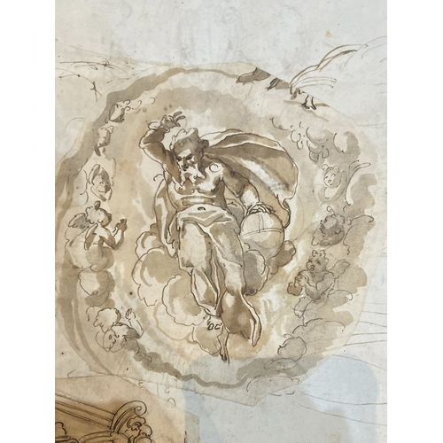 292 - MANNER OF LUCA GIORDANO, NAPLES, 1634 - 1705, 17TH CENTURY ITALIAN PEN, INK AND WASH DRAWING
Study, ... 