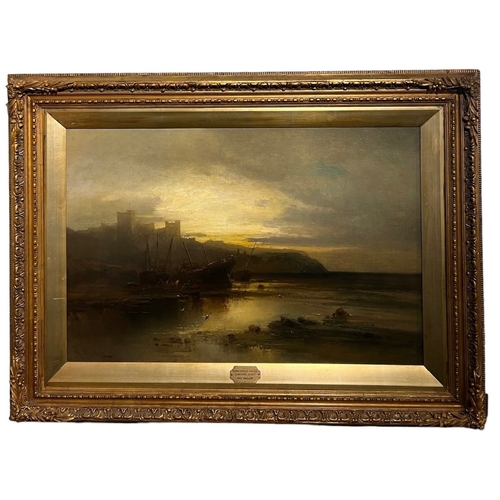 309 - MAX SINCLAIR, ACTIVE. 1890 - 1910, 19TH CENTURY OIL ON CANVAS
Titled ‘Bamborough Castle Yorkshire Co... 