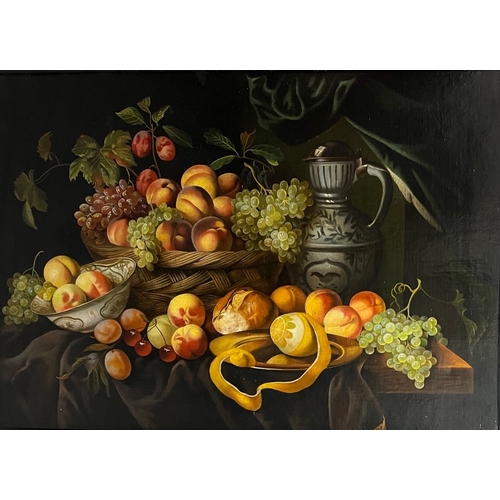 319 - MANNER OF JAN DAVIDSZ. DE HEEM, UTRECHT, 1606 - 1684, ANTWERP, A LARGE 19TH CENTURY OIL ON CANVAS
Si... 