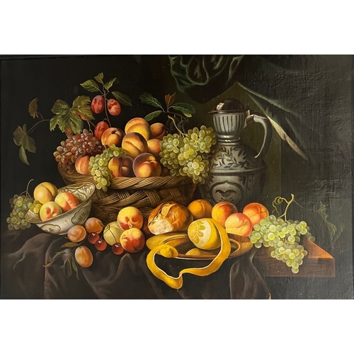 319 - MANNER OF JAN DAVIDSZ. DE HEEM, UTRECHT, 1606 - 1684, ANTWERP, A LARGE 19TH CENTURY OIL ON CANVAS
Si... 