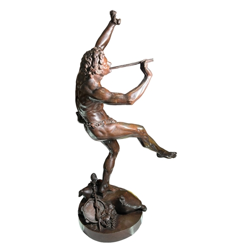 187A - AFTER EUGENE LOUIS LEQUESNE, 1815 - 1887, A LATE 19TH/EARLY 20TH CENTURY LARGE PATINATED BRONZE FIGU... 