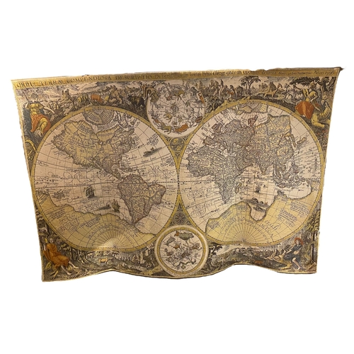 243 - AFTER JAN BAPTIST VRIENTS, 1552 - 1612, A 16TH CENTURY DESIGN WALL HANGING TAPESTRY Orbis Terrarum M... 