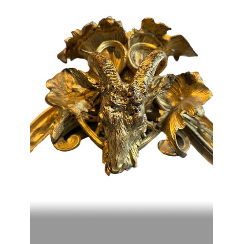 231 - MANNER OF ANDRE-CHARLES BOULLE, AN IMPRESSIVE 19TH CENTURY FRENCH LOUIS XIV DESIGN GILT BRONZE CARTO... 