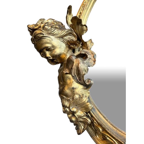 231 - MANNER OF ANDRE-CHARLES BOULLE, AN IMPRESSIVE 19TH CENTURY FRENCH LOUIS XIV DESIGN GILT BRONZE CARTO... 