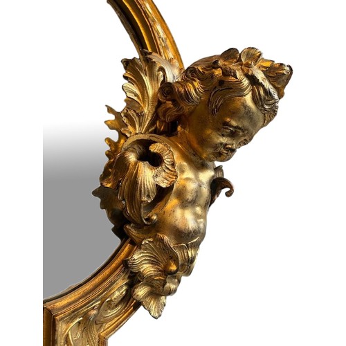 231 - MANNER OF ANDRE-CHARLES BOULLE, AN IMPRESSIVE 19TH CENTURY FRENCH LOUIS XIV DESIGN GILT BRONZE CARTO... 