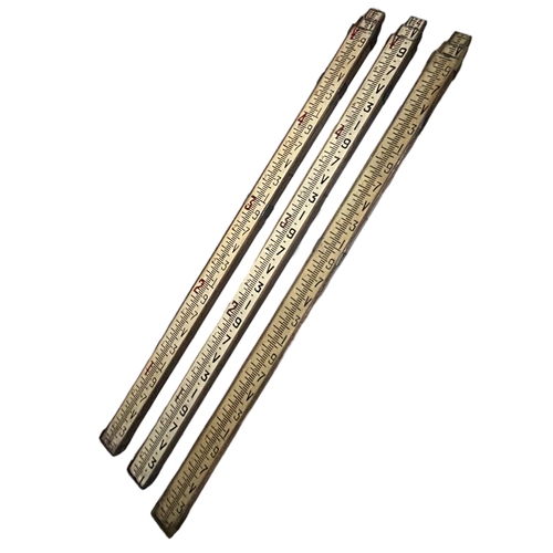 165 - B.J. HALL & CO. LTD, LONDON. EXTREMELY LARGE EARLY 20TH CENTURY 14FT STAVES LEVELLING STICK, TOGETHE... 