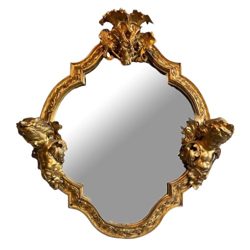 207 - MANNER OF ANDRE-CHARLES BOULLE, AN IMPRESSIVE 19TH CENTURY FRENCH LOUIS XIV DESIGN GILT BRONZE CARTO... 