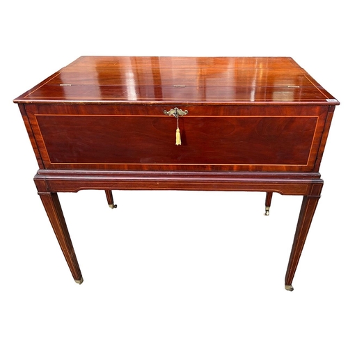 230 - JOHN BROADWOOD AND SONS, LONDON, 1790, A MAHOGANY AND INLAID SPINNET (CONVERTED TO A WRITING TABLE)
... 